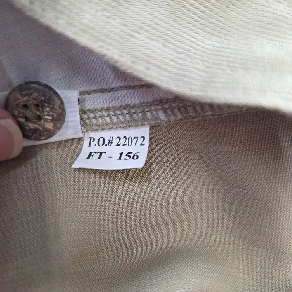 Linguine & Bob Mens 36 Beige Pleated Front Vintage Hong Kong Shorts
